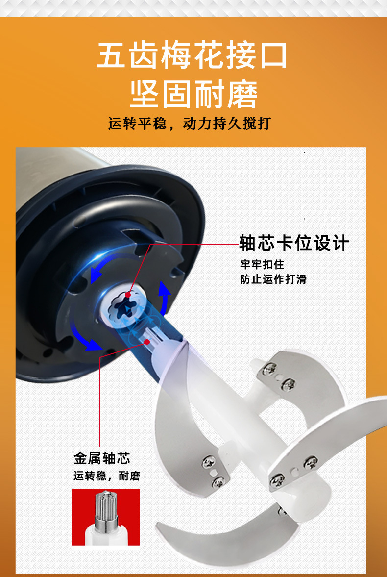 新飞绞肉机家用商用打肉馅不锈钢多功能电动料理器蒜蓉碎菜绞馅机详情19