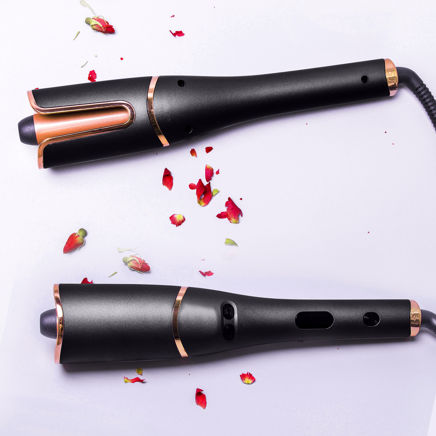 Cross-border lazy person curling iron, automatic curling without damaging hair, dry and wet dual-purpose rose curling, negative ion electric curling iron pic 10