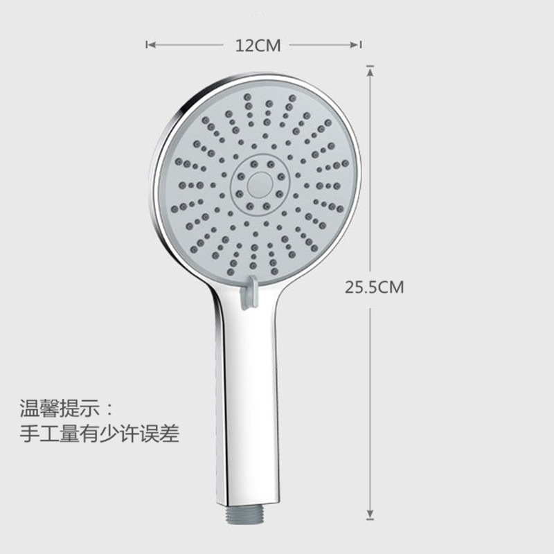 增压单大面板黑色淋浴花洒喷头浴室热水器洗澡大出水淋雨套装详情10