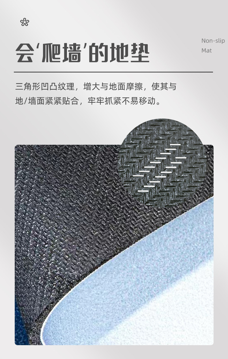 硅藻泥厨房地垫防滑防油吸水垫门口耐脏脚垫防水家用免洗可擦地毯详情5