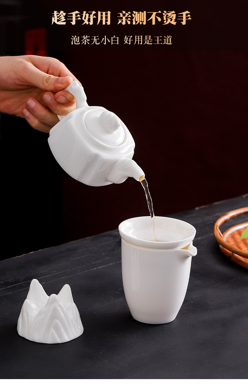 德化功夫茶具套装高档家用会客茶壶茶具公司商务礼品套装白瓷礼盒详情10