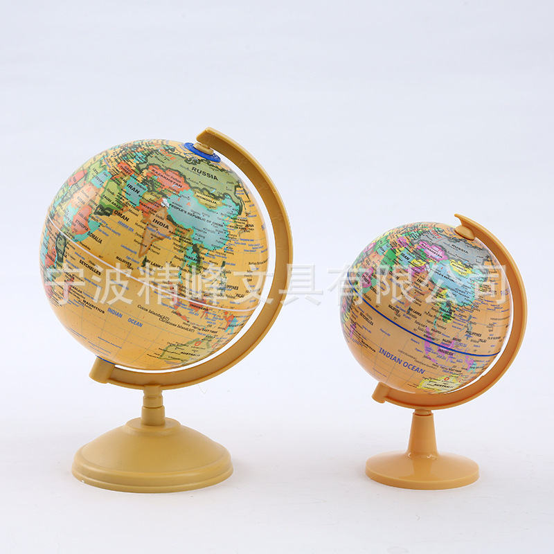 仿古铜色全英文全塑地球仪中学生教学专用地球仪书房摆件地球仪详情2