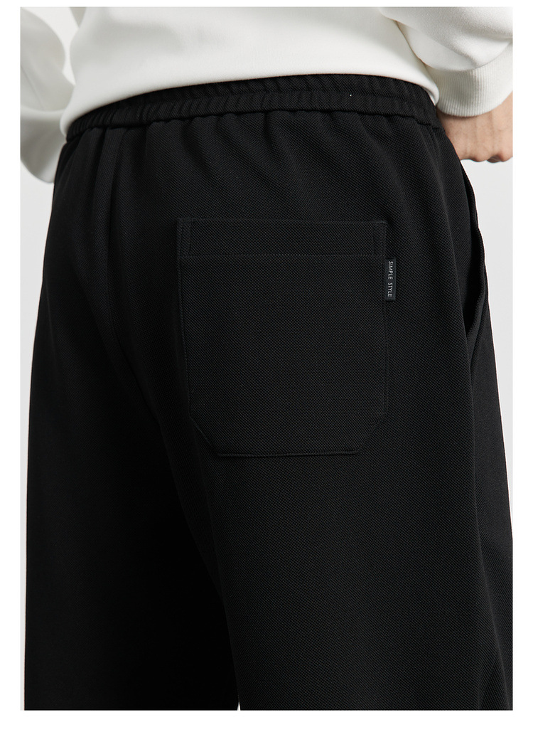 WOOG2005男装2024秋冬季新款抗皱束脚休闲裤男士卫裤运动裤 时尚舒适耐磨男士运动裤详情37