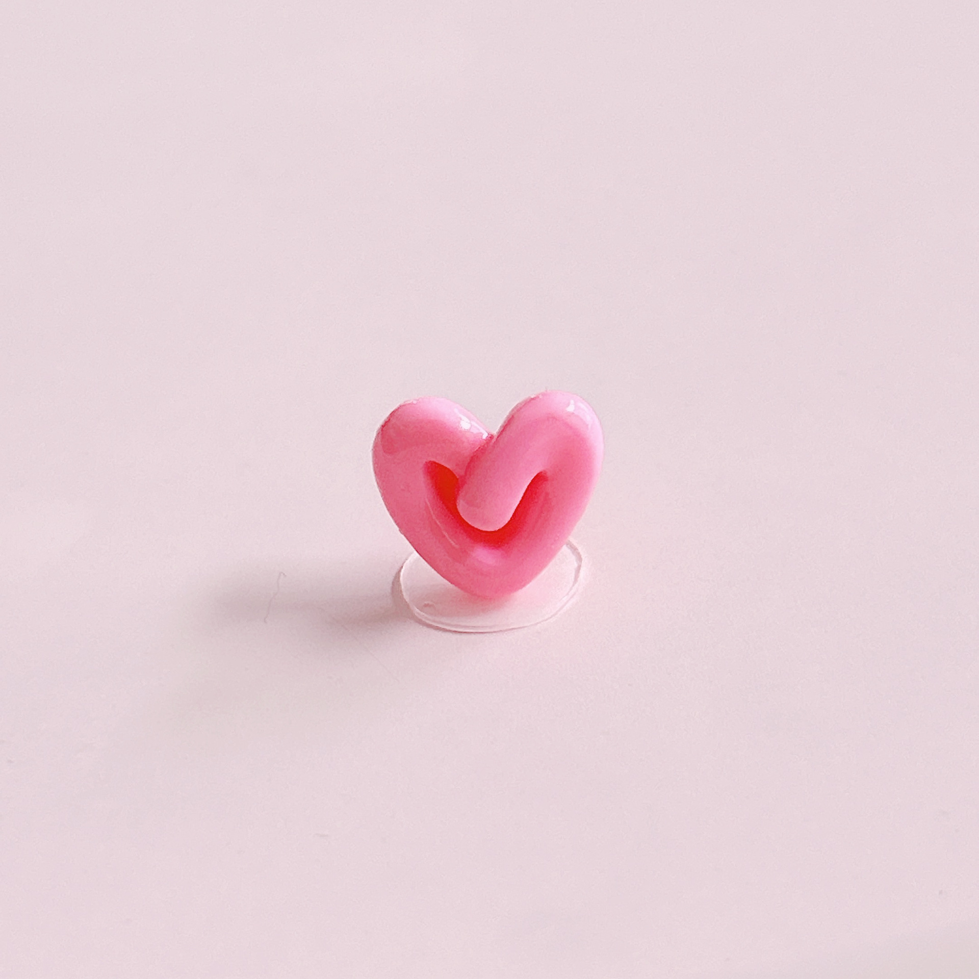 xn Cute mini heart-shaped flowers, simple decoration materials, diy handcrafted hair clips, ear studs, cream glue material pic 15