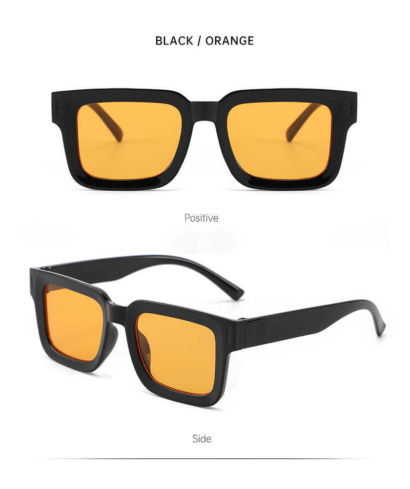 Small-framed concave-convex sunglasses, square for taking photos, UV protection, Korean-style sunglasses, trendy, natural and versatile, sunshade sunglasses pic 14