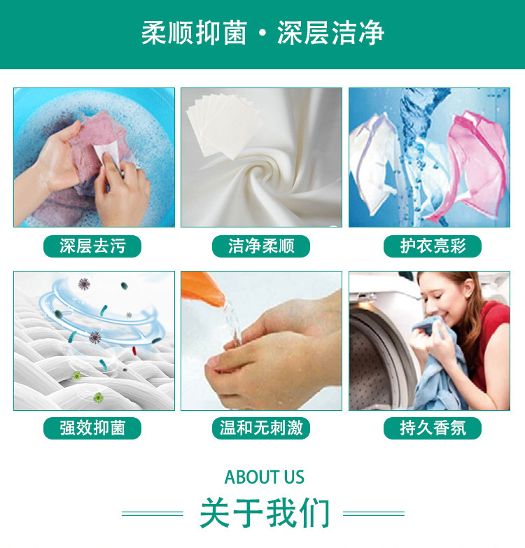 超浓缩洗衣片洗衣凝珠30克袋装洗衣液详情6