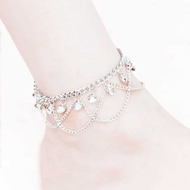 网红异域流苏项链小众饰品珠子水钻铃铛脚链足饰印度舞足链女脚饰详情10