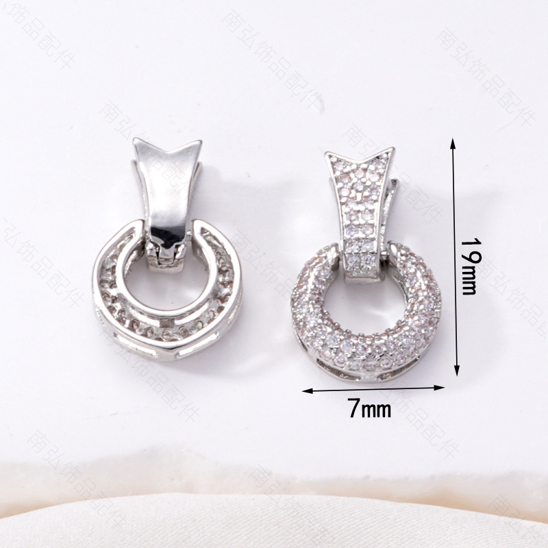 Zhuji pearl necklace buckle 8-shaped buckle, handcrafted end buckle, connecting buckle, mother-and-child buckle, sweater chain, universal buckle, DIY accessories pic 5