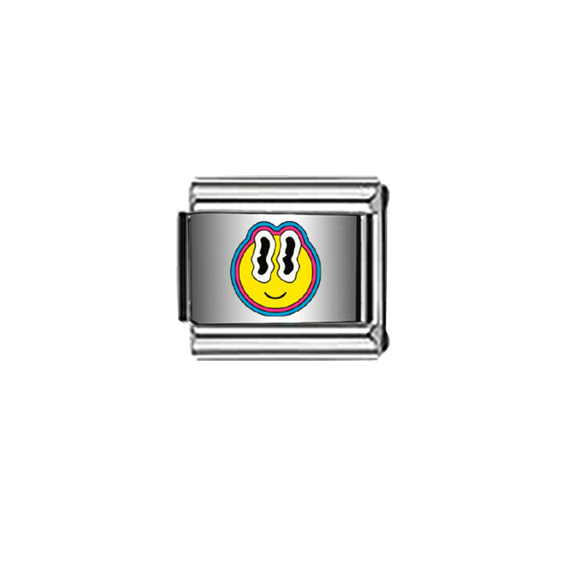 跨境爆品新款原创钛钢手链套装时尚简约个性DIY图案手链饰品批发详情41