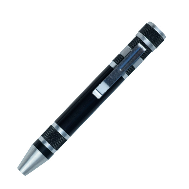 Aluminum alloy tool pen, multi-functional eight-in-one screwdriver, DIY small household appliance repair tool direct sales pic 9
