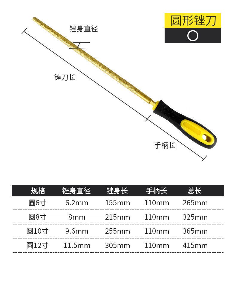 Brazed diamond file, shaping file, alloy file, flat semi-circular metal wood block, tile file, grinding tool pic 13