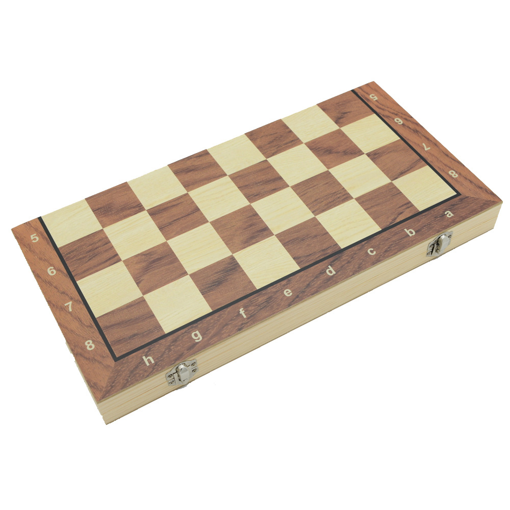 Wooden magnetic plastic chess pieces, foldable educational board game toys, direct sales, cross-border pic 2