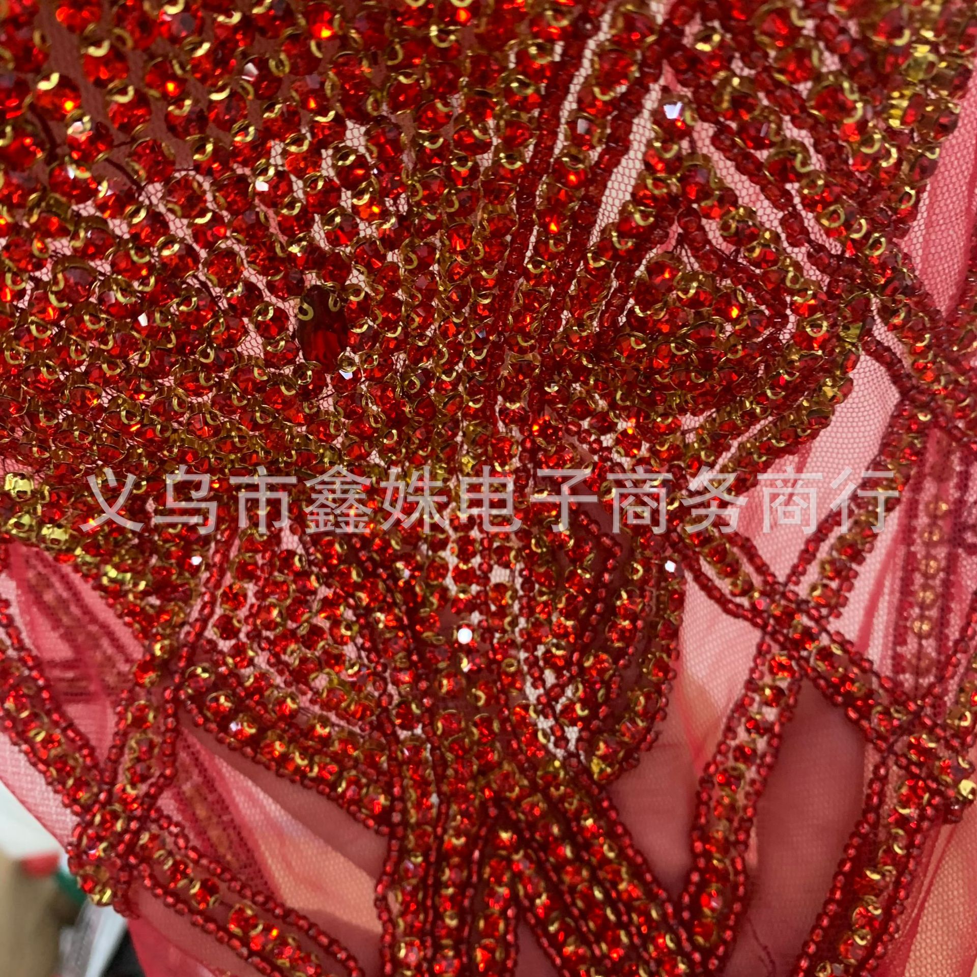 Luxurious handcrafted rhinestone applique clothing accessories with exquisite workmanship pic 8
