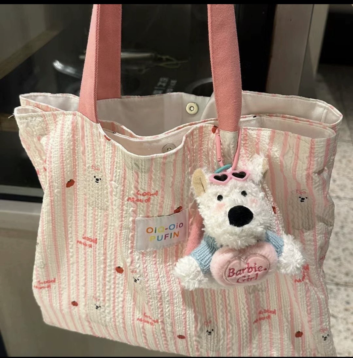 网红爆款西高地毛绒挂件公仔可爱潦草小狗包包挂饰车载摆件小礼物详情10