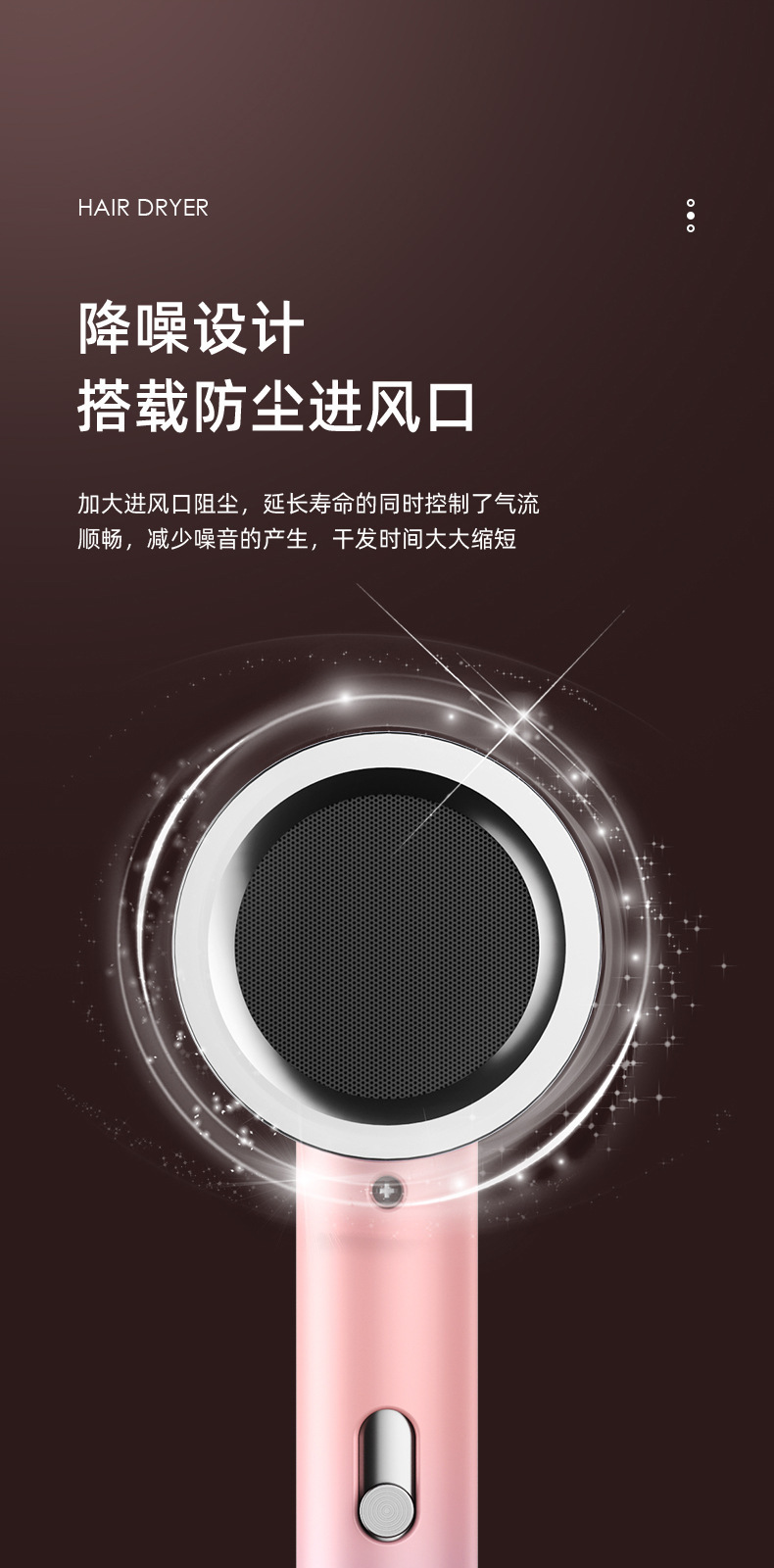 Starting from one piece, this multi-temperature adjustable high-power blue light hair dryer is specially designed for hair salons pic 20