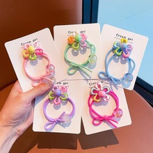 彩虹编织儿童头绳发圈扎头发可爱卡通公仔皮筋diy发饰皮套女批发详情27