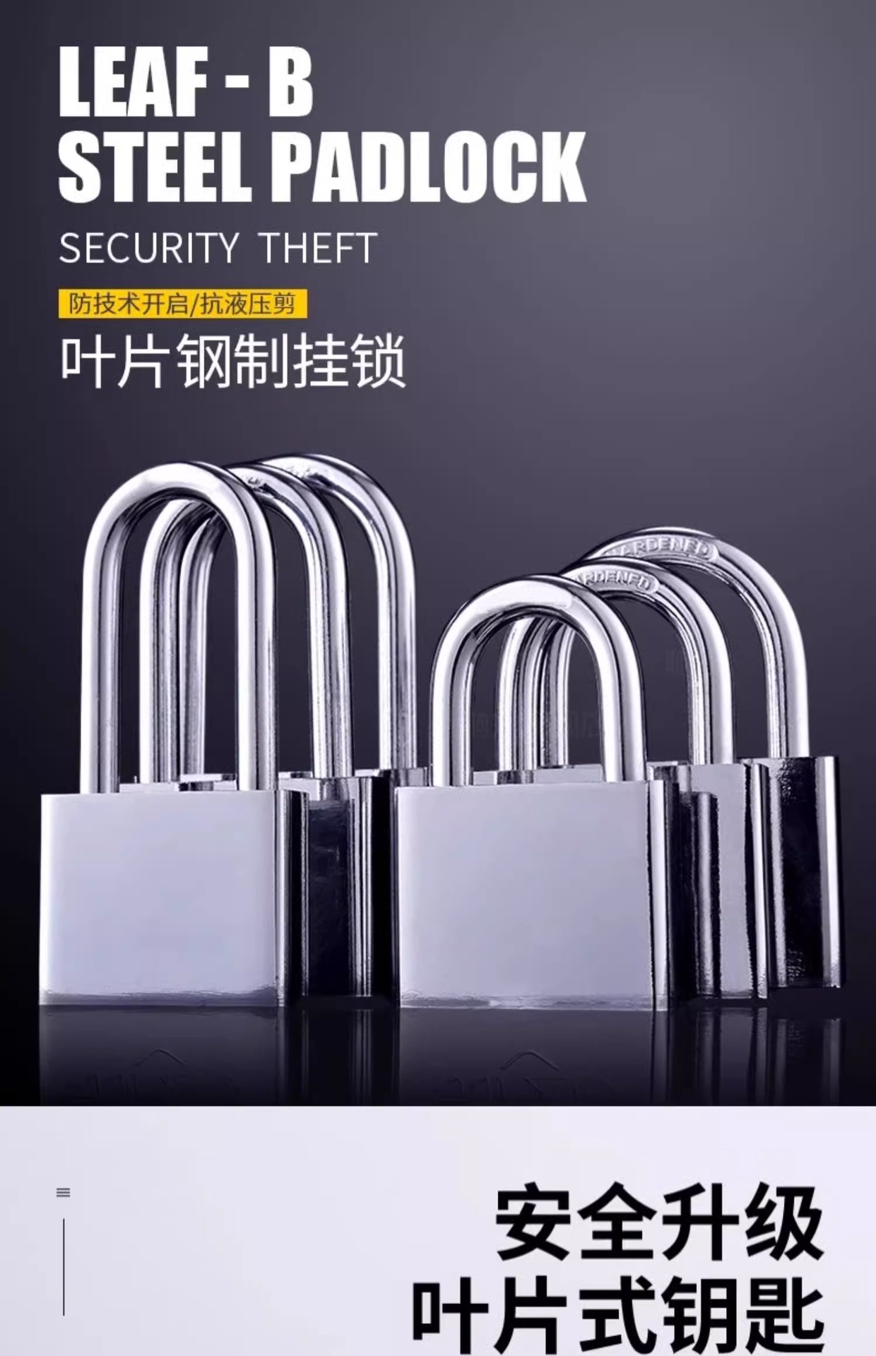 Stainless steel padlock, waterproof, rust-proof and anti-picking lock, dormitory cabinet lock, old-fashioned household door anti-theft door lock, exposed installation pic 3
