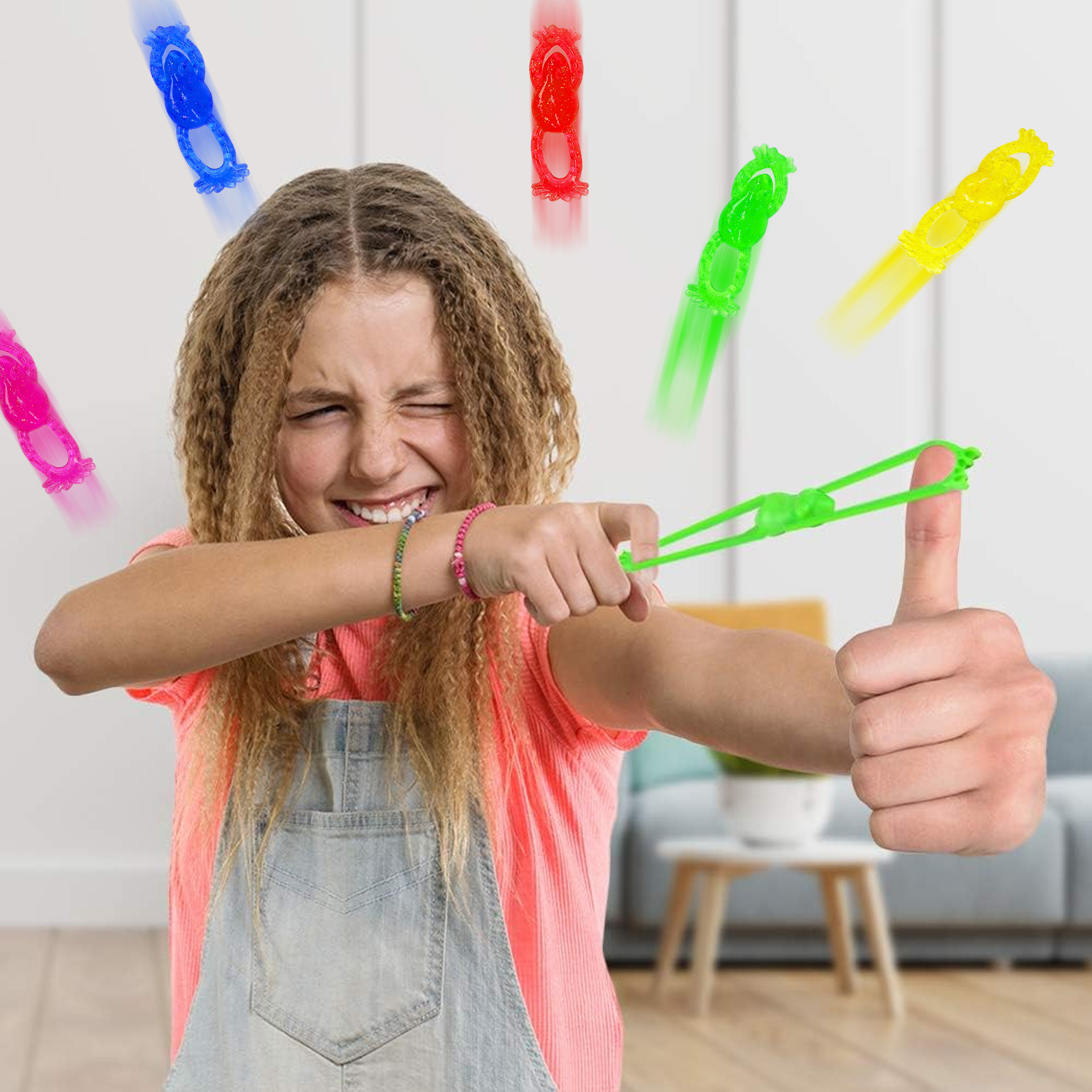 创意TPR粘粘青蛙弹射青蛙发射动物新奇特软胶玩具跨境批发亚马逊详情5
