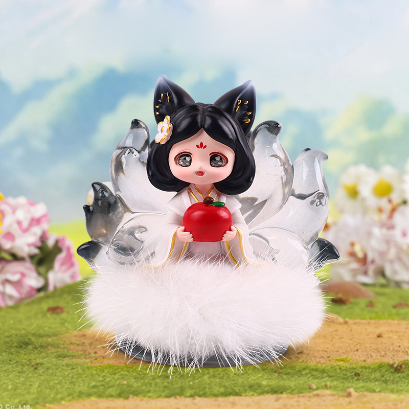 新款九尾狐山海灵狐潮玩盲盒手办网红公仔桌面装饰摆件礼物批发详情19