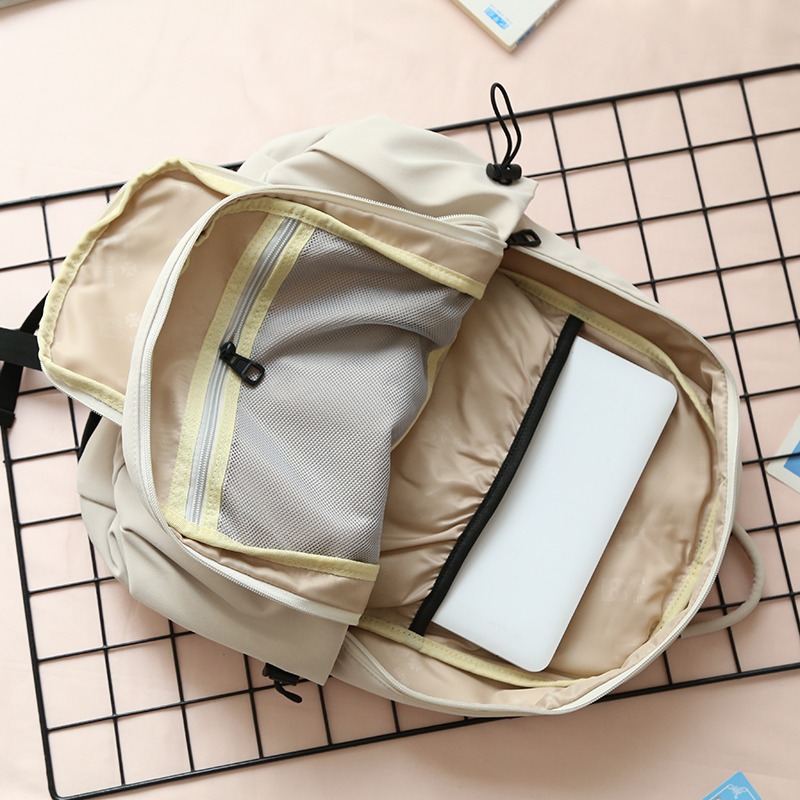 双肩包男日系百搭大容量大学生背包轻便简约初中高中生上课书包女详情15