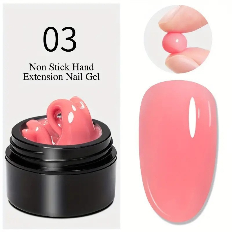 Cross-border bestsellers: Solid non-stick hand-kneading glue, nail art engraving shaping glue, phototherapy extension glue, gummy glue, nail polish glue pic 7