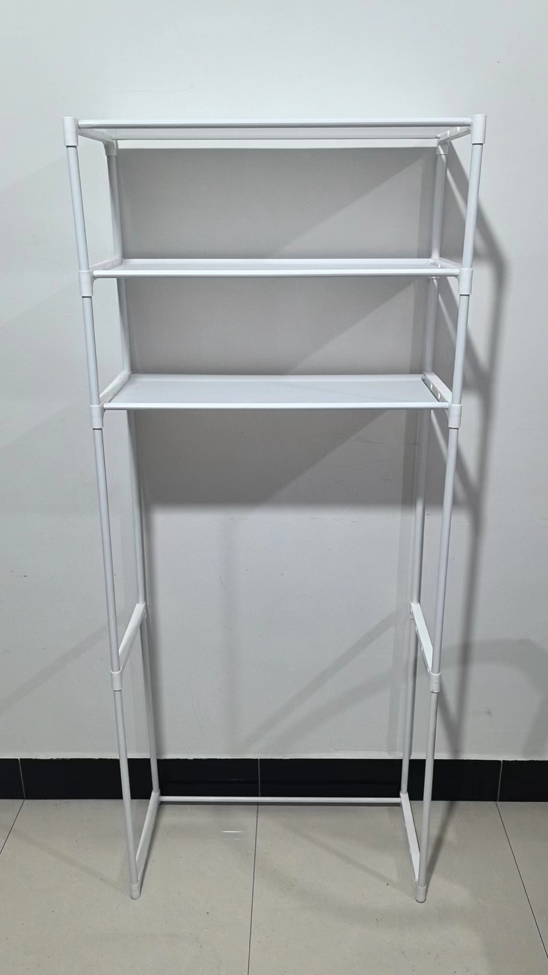 Best-selling foreign trade washing machine storage rack, balcony flip cover floor-standing multi-layer storage rack, bathroom toilet storage rack pic 23