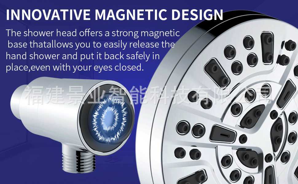 Cross-border American magnetic shower head set Aquamagnex10 functional spray gun handheld filter pressurized shower head pic 4