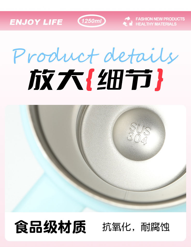 【正版蜡笔小新】新款卡通桌面保温杯保冷冰霸杯高颜值可爱吸管杯详情18