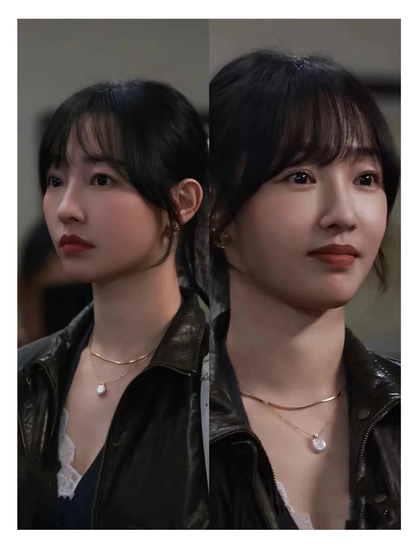 白百何李一桐巴洛克珍珠项链女叠戴蛇骨链设计高级感锁骨链详情1