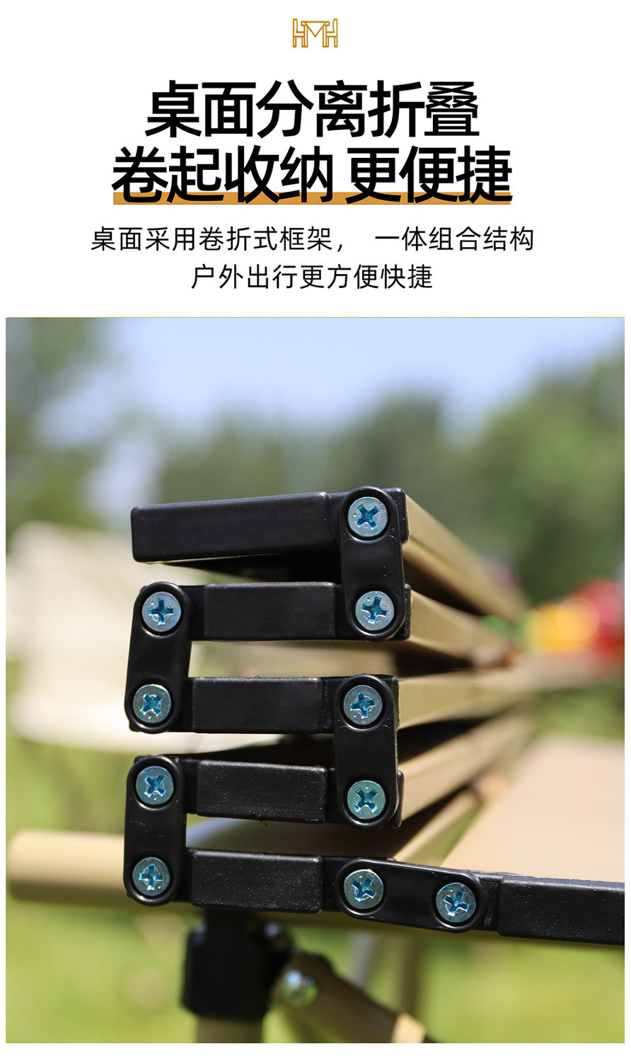 户外折叠桌一整套便携式露营桌椅野餐装备用品全套装地摊桌蛋卷桌详情4
