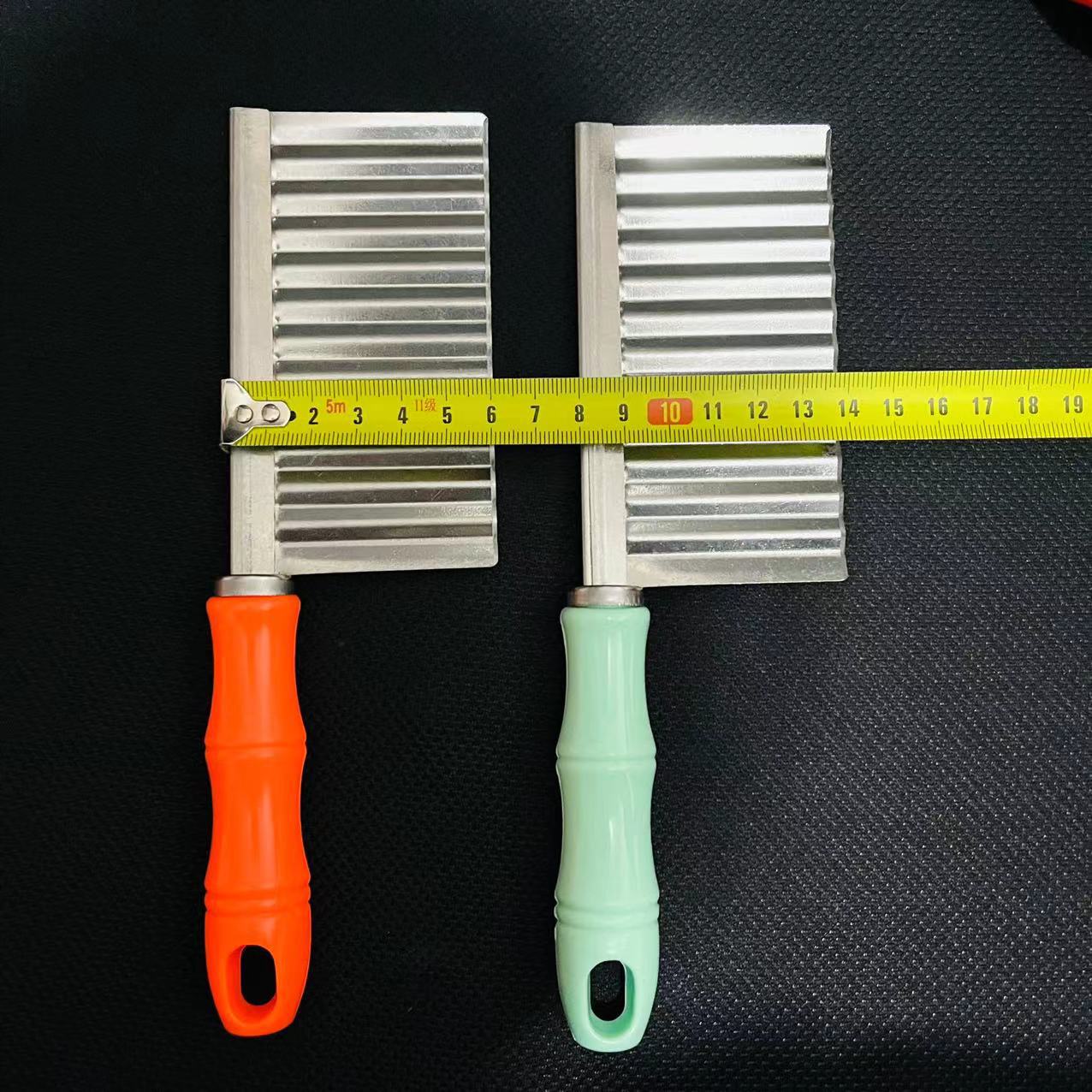 【 Zone 2-10 】 Potato knife 5 per bundle 500 per box, multi-functional Wolf tooth potato wavy knife, household deep-textured thickened Langya potato and fancy French fries knife 2 yuan pic 1