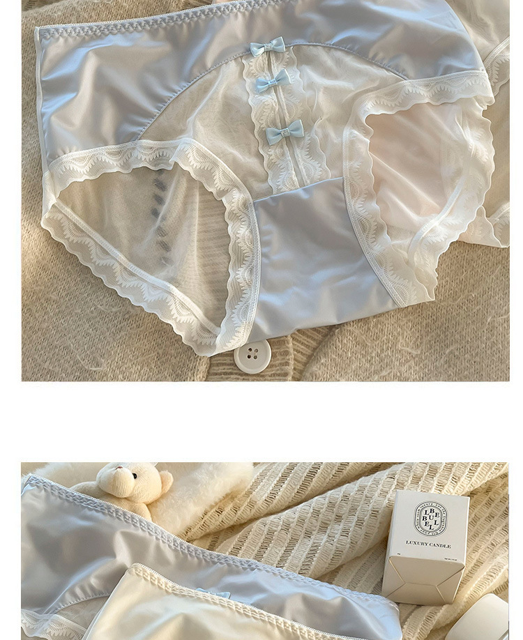 新品大码国风少女系蕾丝纯欲仙气少女中腰内裤棉档包臀三角裤批发详情8