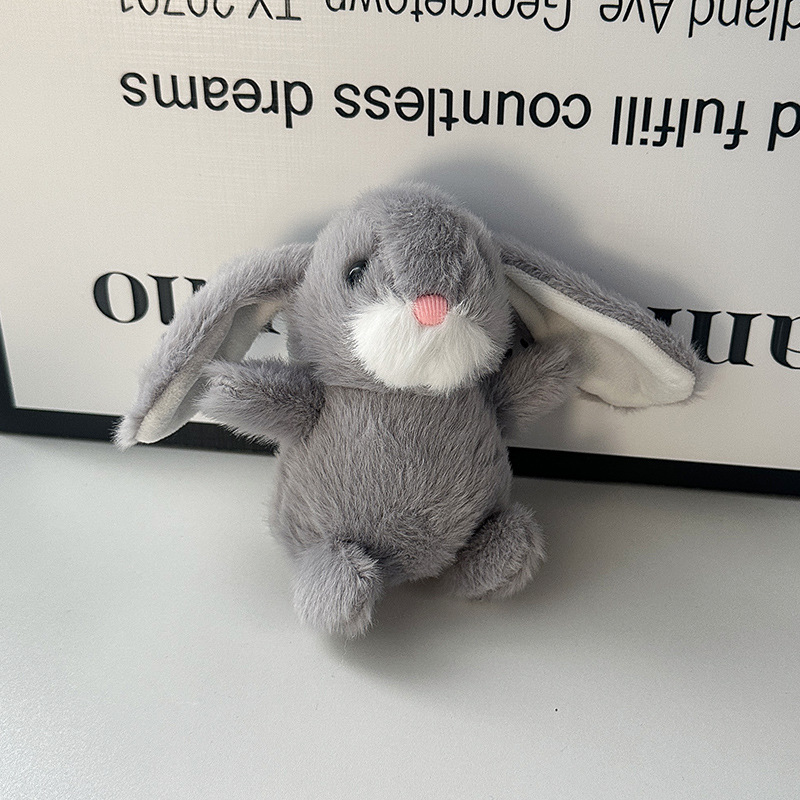 Sweet little rabbit dolls, comforting and accompanying long-haired, big-eared rabbit plush toys, keychains, bags, pendants, figurines, gifts pic 13