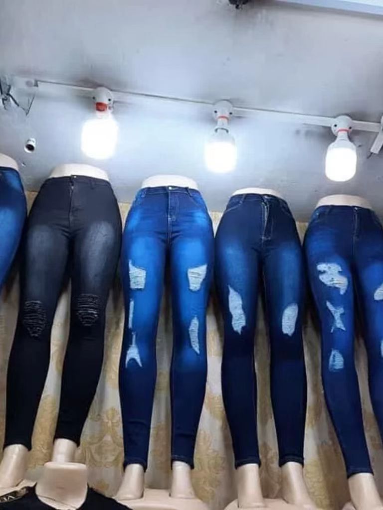 女士牛仔长裤外贸提臀修身弹力小脚裤批发Ladies skinny jeans详情12