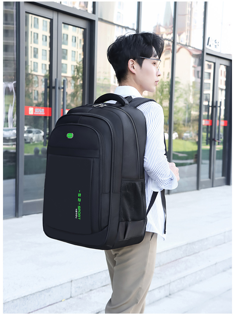 商务背包男士双肩包男生旅行休闲出差通勤大学生笔记本电脑书包男详情18