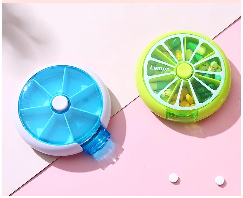 小药盒便携一周分装药盒旅行随身收纳盒切药器迷你药品药丸盒批发详情8