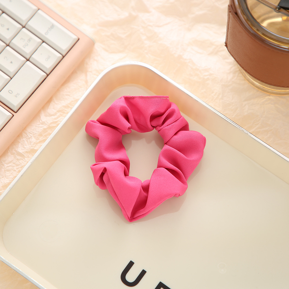 New sweet and charming color series of large intestine hair bands, Korean version of organa hair ties, INS style high-elasticity wholesale hair accessories and headwear pic 4