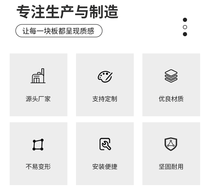 厂家直销竹木纤维护墙板石塑墙板集成墙板装修拼接工装家装护墙板详情2