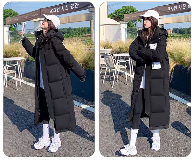 2025新款羽绒服女中长款中戏羽绒服长款过膝加厚白鸭绒羽绒衣外套详情7