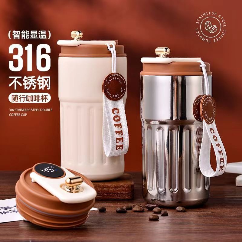 316不锈钢咖啡杯高颜值保温杯男女口袋杯便携礼品大容量保温水杯详情3