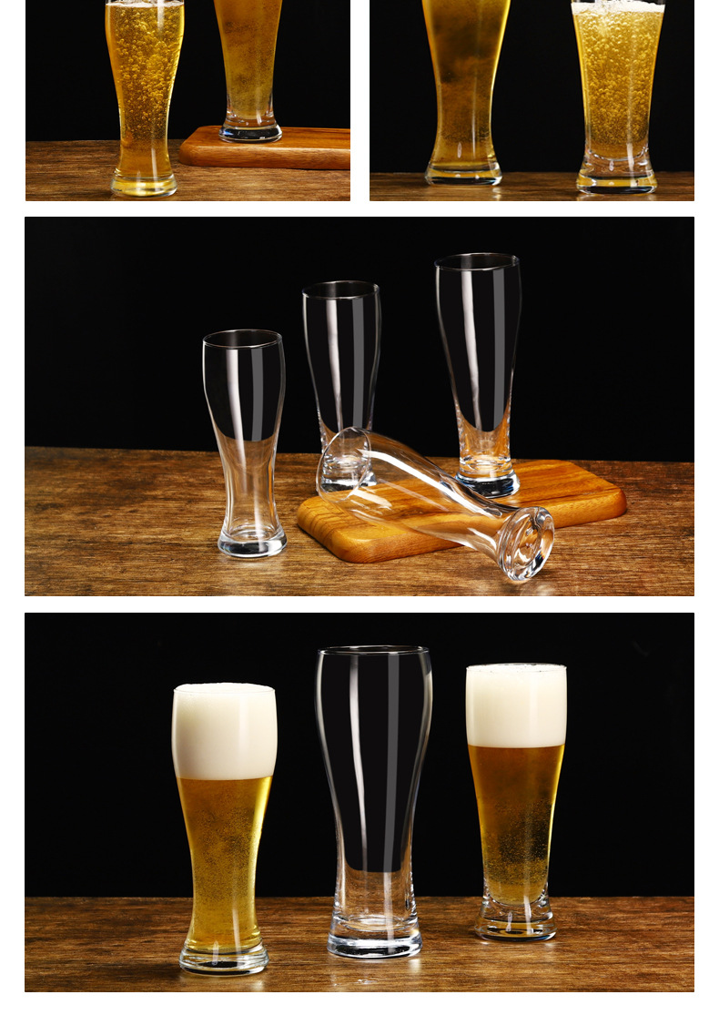 Wholesale glass craft beer mugs in stock, popular commercial large-capacity draft beer cups, bars, restaurants, KTVS pic 9