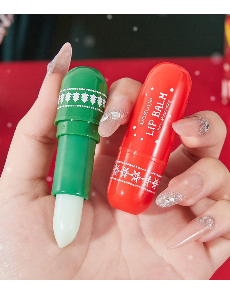 【 Cross-border Exclusive 】bosuya Christmas Lip Balm Set: Exfoliating, Reducing Lip Lines, Hydrating and Moisturizing Lip Balm pic 18