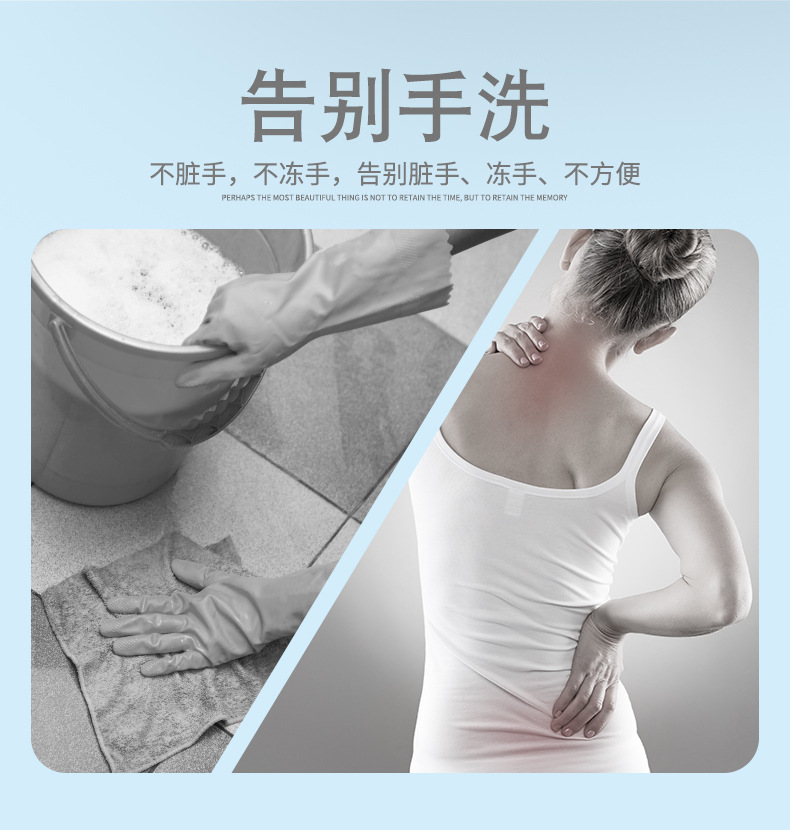 五代双驱动旋转拖把免手洗拖布干湿两用木地板地拖客厅清洁墩布0871详情1