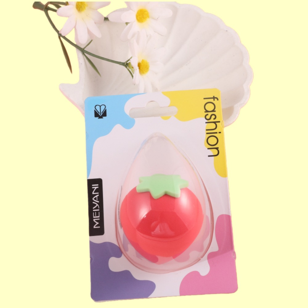 水果美妆蛋单个装干湿两用不吃粉柠檬牛油果梨草莓粉扑化妆超软详情9