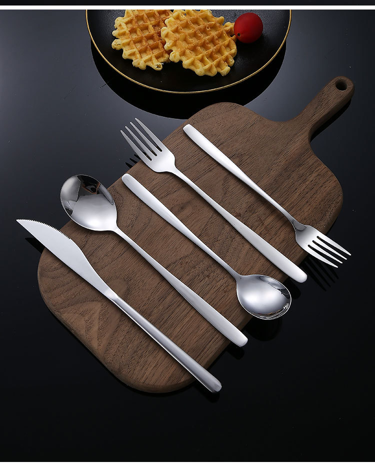 勺子316不锈钢韩式勺304高颜值餐具家用吃饭汤勺加厚甜品勺咖啡勺详情10