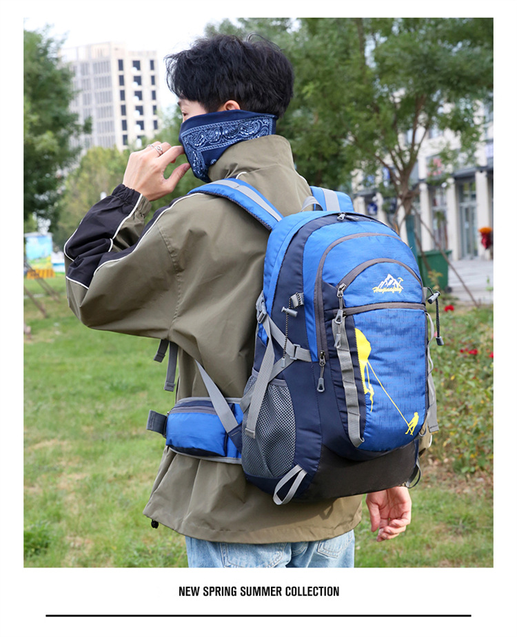 Wholesale of new backpacks, hiking sports backpacks, large-capacity water-resistant casual cycling and mountaineering bags pic 17