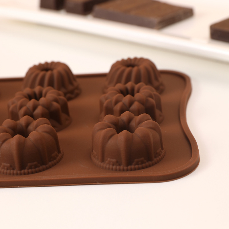 15 consecutive three types of Gollum flower silicone chocolate molds, pudding molds, baking molds, factory direct sales, DIY tools pic 3