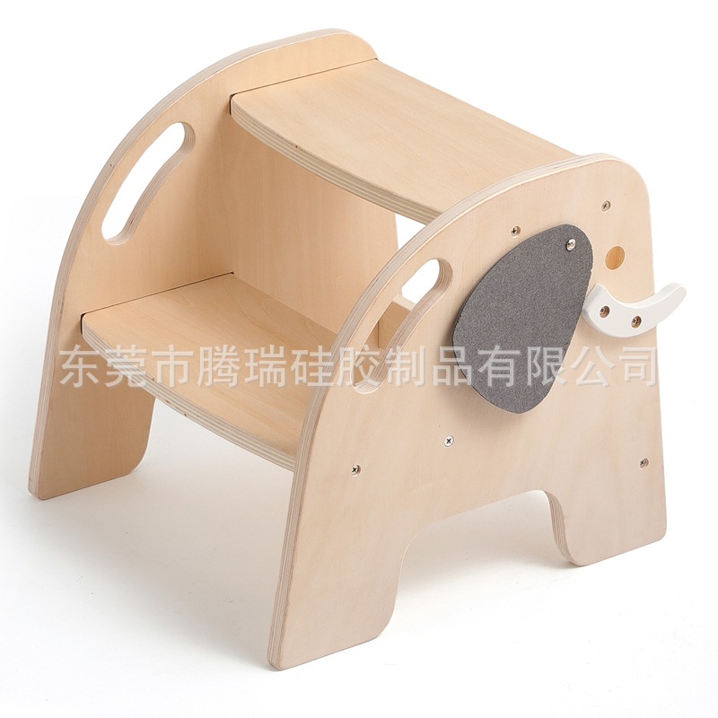 儿童木制大象登高椅宝宝洗手垫脚登高台阶家用防滑二步梯台小凳子详情22