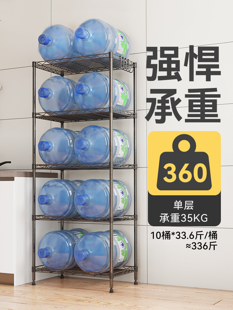 Factory wholesale kitchen shelves, microwave floor-standing metal storage, home bathroom, oven, multi-layer storage shelves pic 27