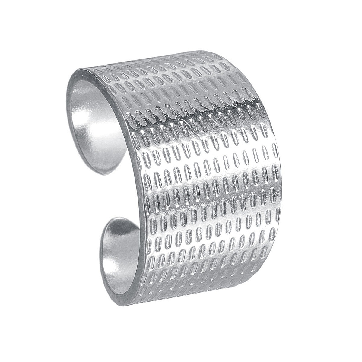 In 2024, an exaggerated style titanium steel ring with an open mouth for women on Amazon in Europe and America is vacuum-plated and does not fade pic 7